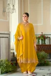 D 9827 By Zaveri Chinon Embroidery Readymade Suits